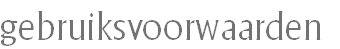 gebruiksvoorwaarden